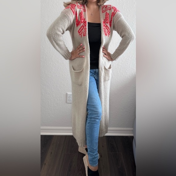 SVNTY Long Cardigan Southwestern Design Size XS Made in Italy - Picture 1 of 9